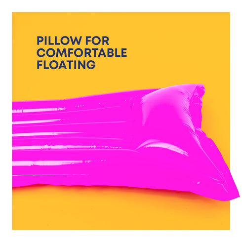 Inflatable Water Lounger Mat - Pink